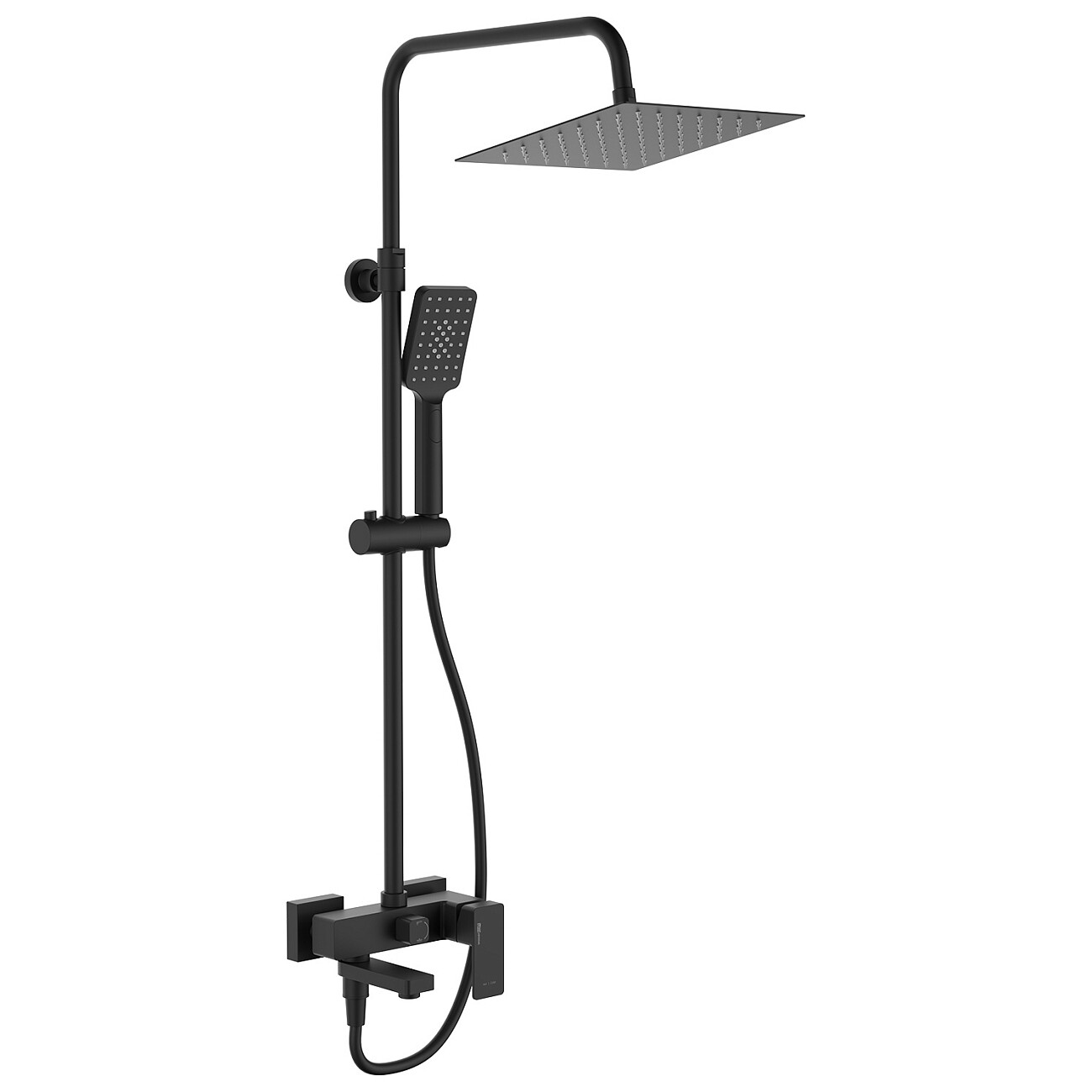 Душевая система со смесителем из латуни черная Wasserkraft A27701 - изображение 4