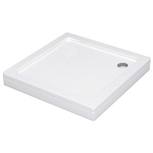 Душевой поддон акриловый квадратный 80х80 см белый Wasserkraft Amper 29T02