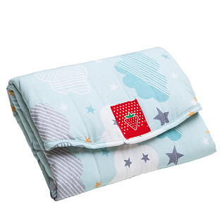 Плед детский голубой Pure