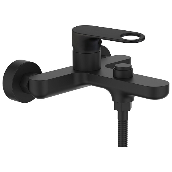 Смеситель для ванны с коротким изливом черный D-Lin D130377-A - изображение 1