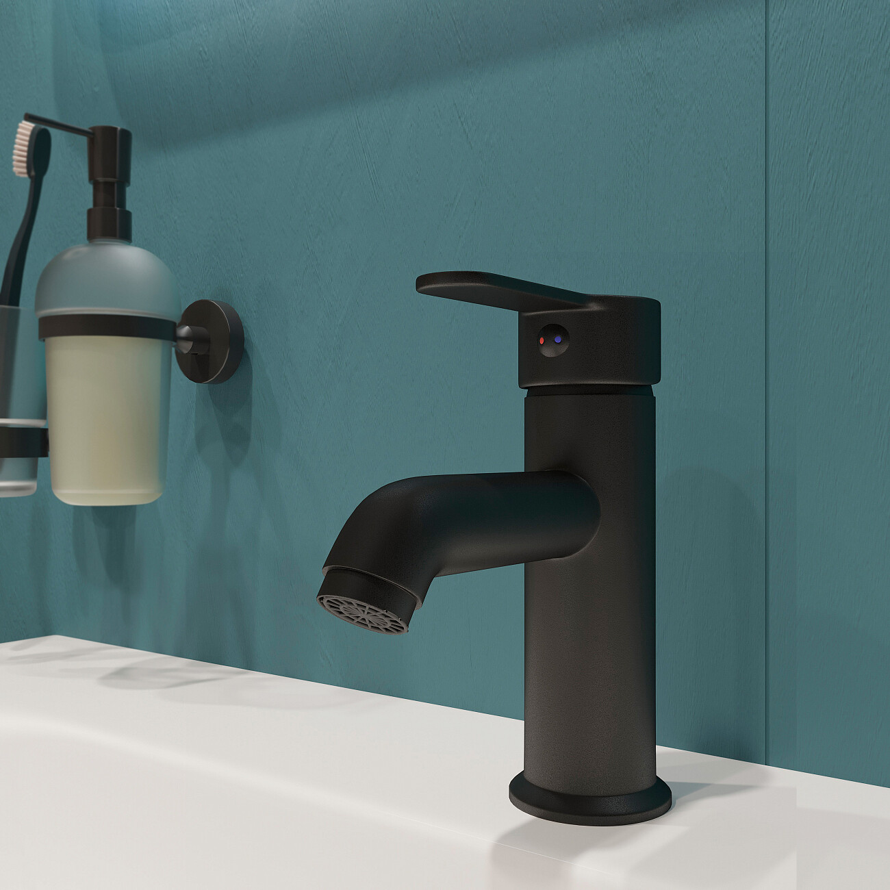 Смеситель для раковины черный Mega City MG-ZRV100-B - изображение 5