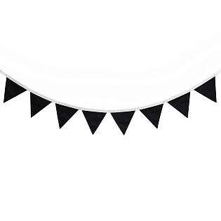 Гирлянда из 8 флажков Black&White