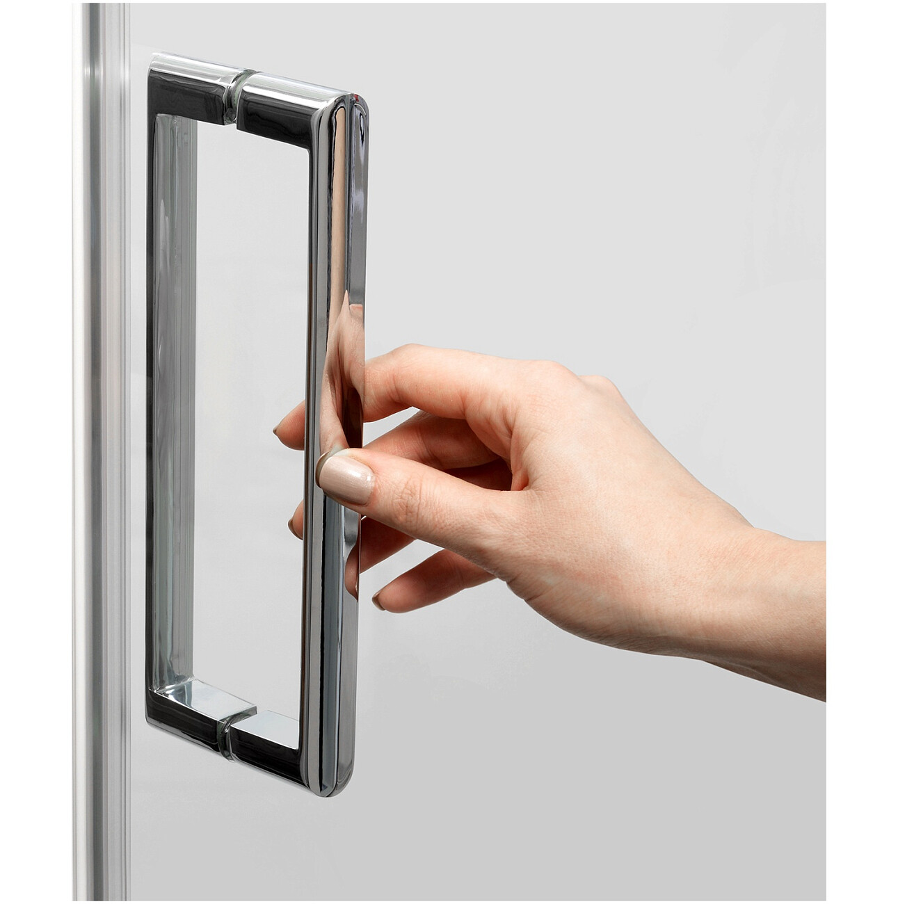 Душевой уголок прямоугольный 110х80 см хром Wasserkraft Berkel 48P14 - изображение 9