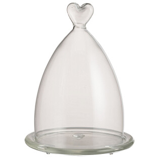 Сервировочный поднос с куполом &quot;Сердце&quot;