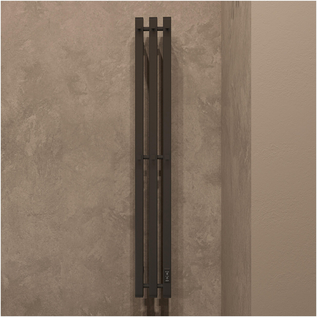 Полотенцесушитель электрический 120х15 см черный Ewrika "Пенелопа" P3 4657812417739 - изображение 3