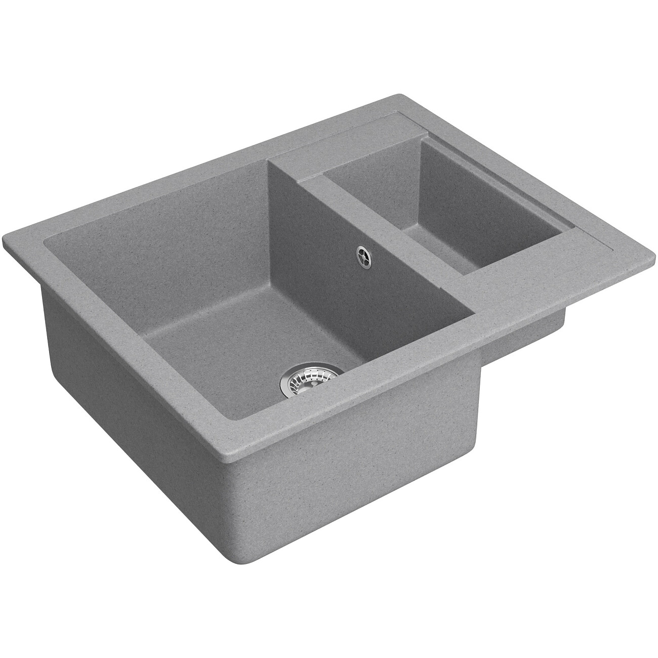 Мойка кухонная светло-серая Domaci "Болонья" М-19-006 - изображение 9