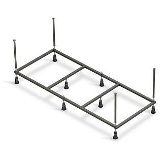 Рама для ванны стальная 170 см черная Cersanit Lorena K-RW-LORENA*170n