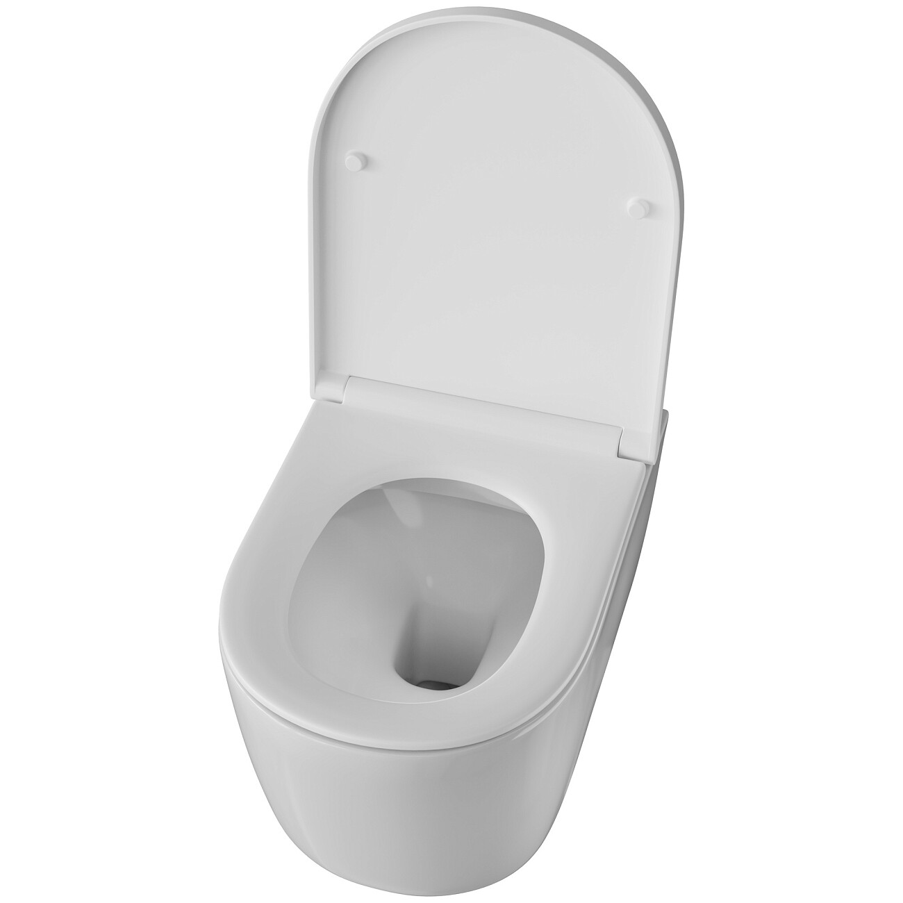 Унитаз подвесной безободковый с микролифтом белый Diwo "Архангельск" 0800 - изображение 8