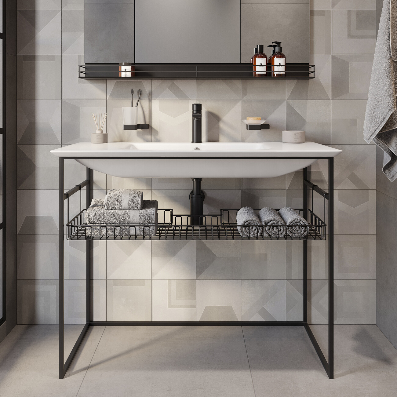 Сифон для раковины из нержавеющей стали черный Ewrika HFEW08030 - изображение 4