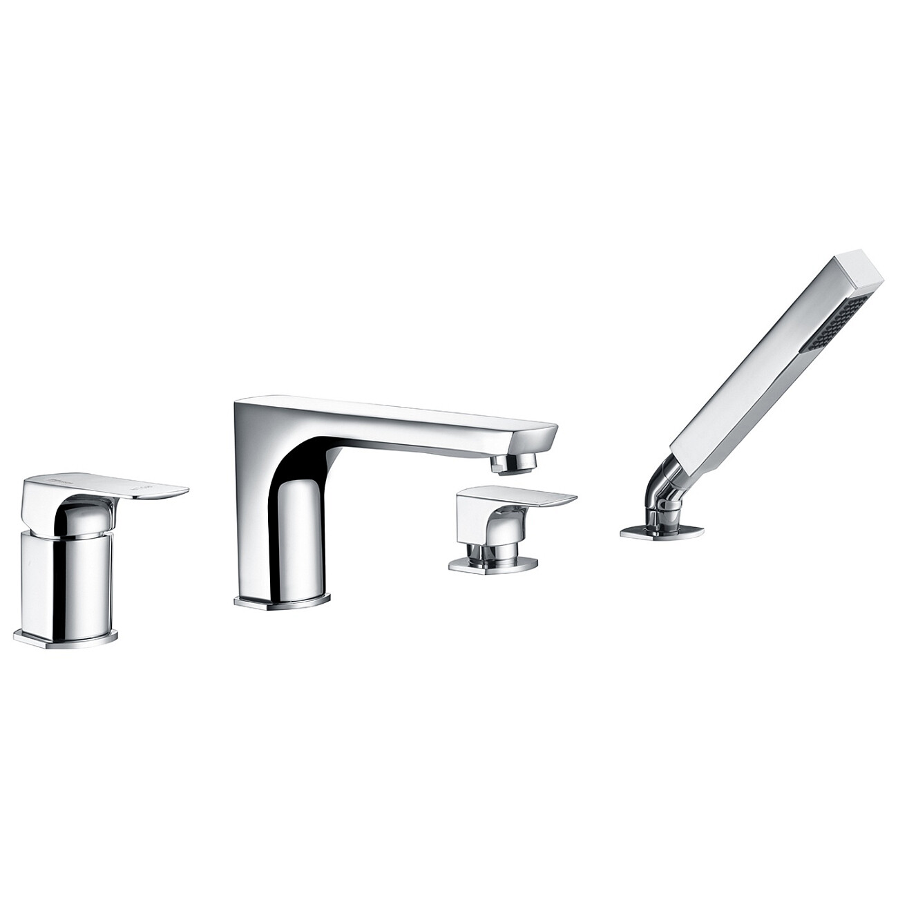 Душевая система со смесителем на борт ванны хром Wasserkraft Salm 2755 - изображение 3