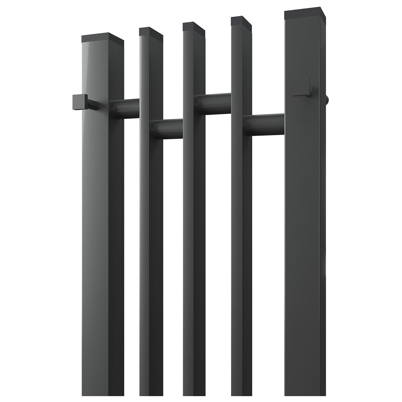 Полотенцесушитель электрический 120х18 см графит Point "Фрея П2" PN20732GB - изображение 4