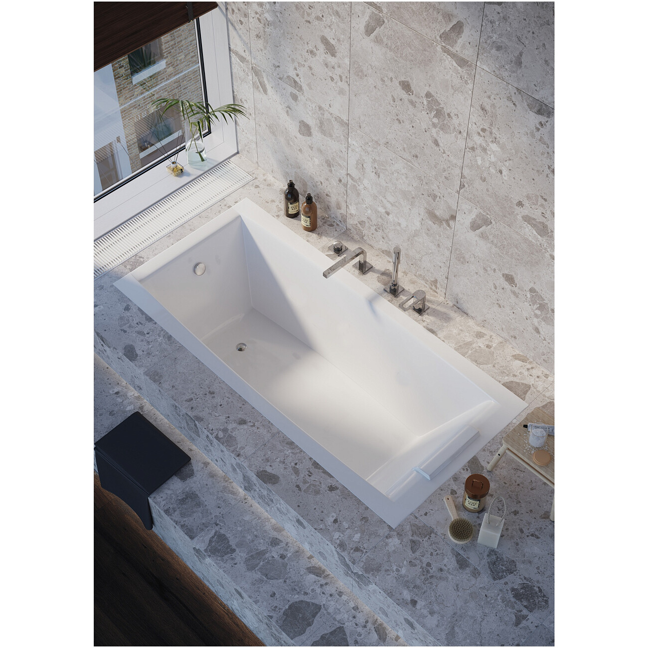 Ванна акриловая 80х180 см белая Creto Elite 11-18080 - изображение 6