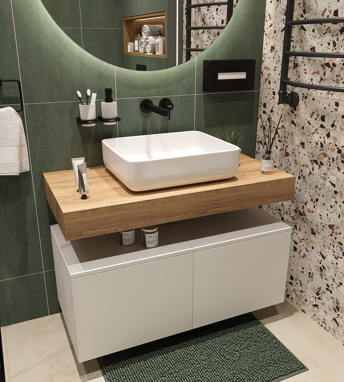 Раковина-чаша фарфоровая 50 см белая Stworki Soul 1 - изображение 7