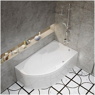 Ванна акриловая 170х95 см обрезанная правая белая Triton &quot;София&quot; Щ0000046120