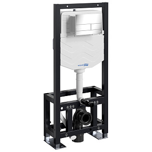 Инсталляция для подвесного унитаза с кнопкой смыва хром Dill 61TLT.010.ME.CH04