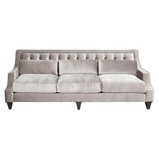 Диван Tufted прямой серый
