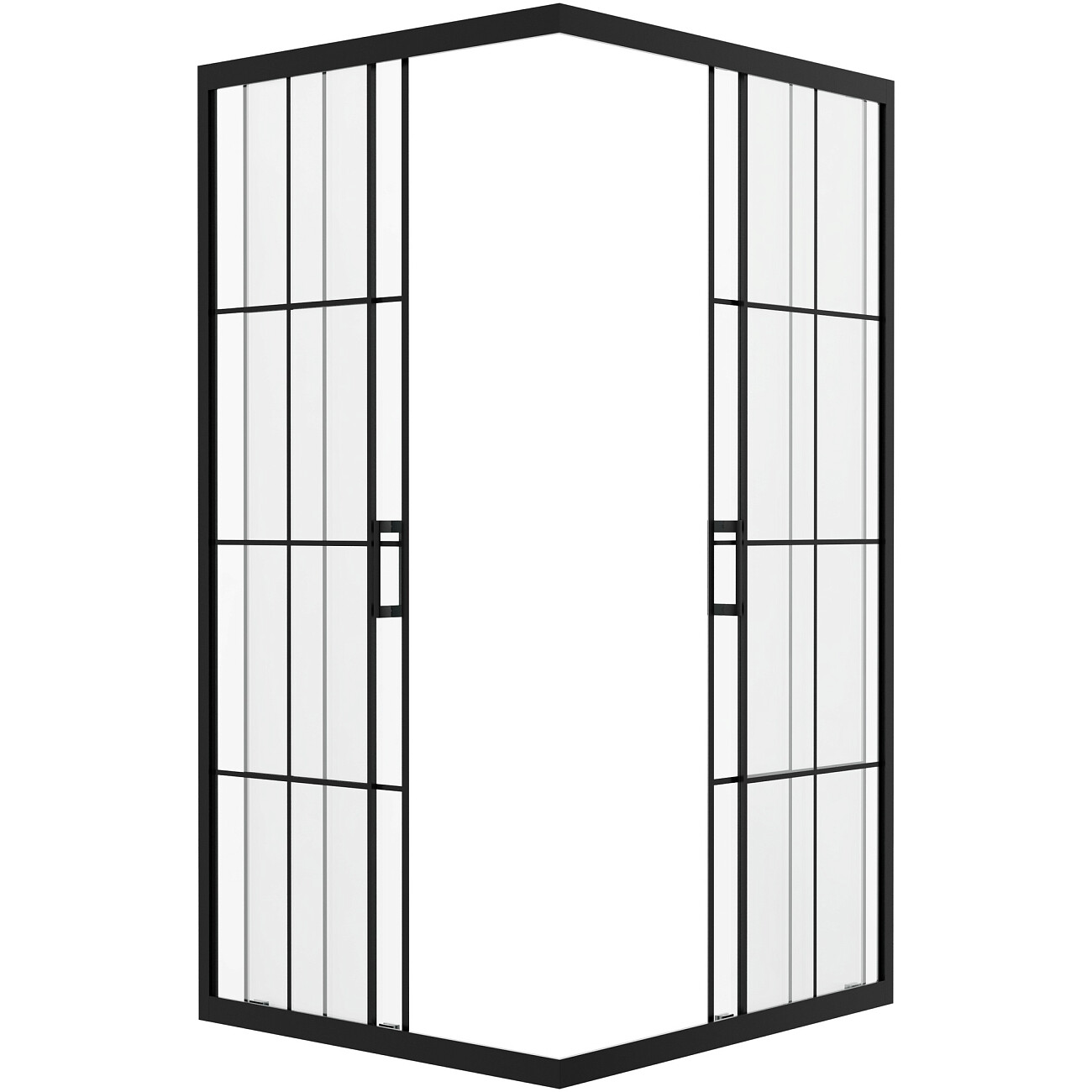 Душевой уголок прямоугольный 90х100 см черный Diwo "Киров" DS-KI-90х100-BL - изображение 6