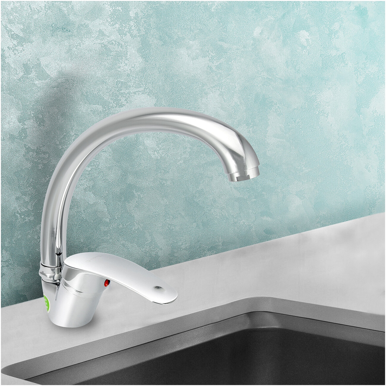 Смеситель для кухни однорычажный хром Juguni Luxe Perseus JGN0421-D 0402.710 - изображение 2