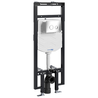 Система инсталляции для унитазов с кнопкой хром Dinkel 58TLT.010.ME.CH01