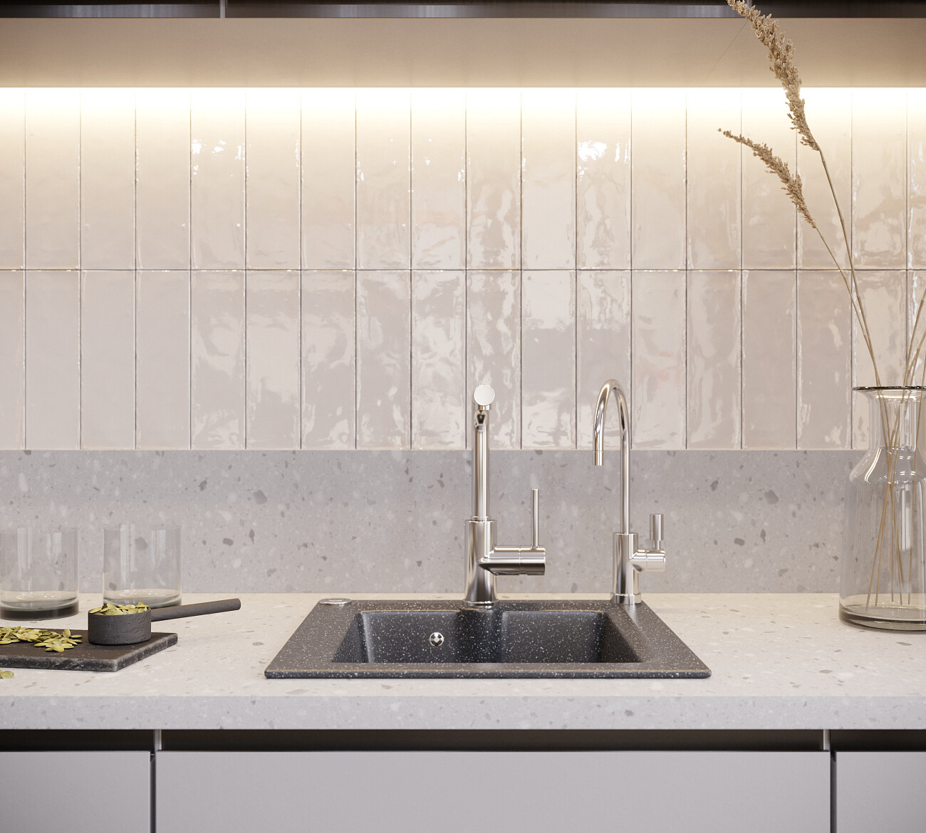 Мойка кухонная черная Domaci "Бьелла" DMC-42-308 - изображение 7