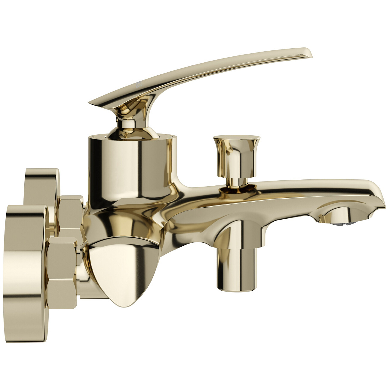 Смеситель для ванны с душем настенный золотой Stworki "Гётеборг" S03100GG - изображение 7