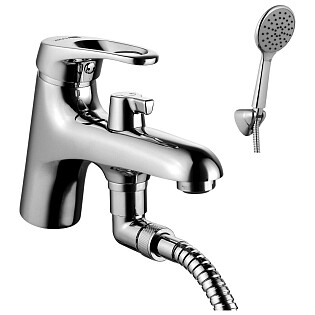 Смеситель на борт ванны хром Lemark Omega LM3115C