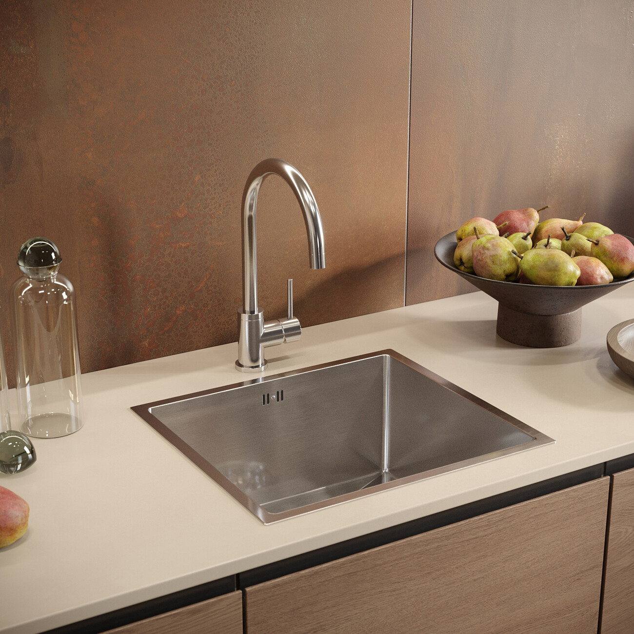 Смеситель для кухни однорычажный хром Domaci "Равенна" DC-3004 - изображение 2