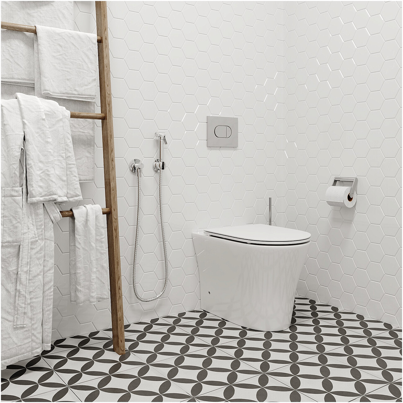 Унитаз приставной безободковый белый Cerutti SPA Adige F CT8907 - изображение 2