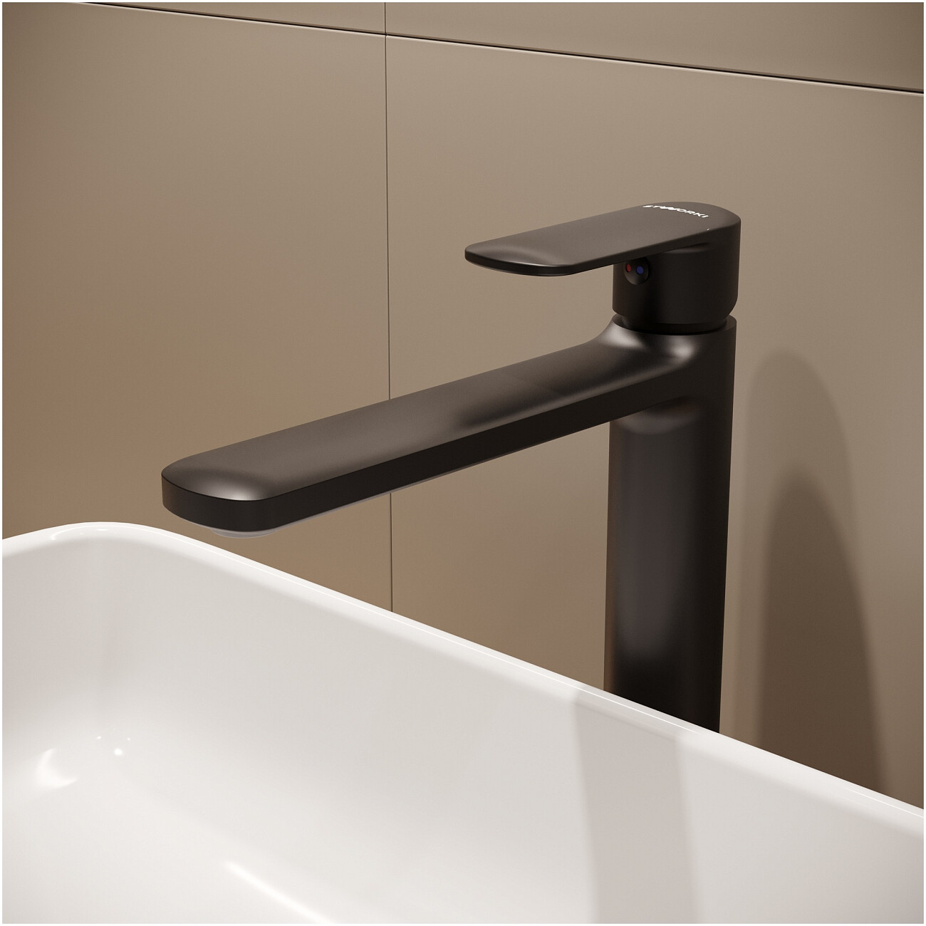 Смеситель для раковины однорычажный черный Stworki "Хадстен" S17020BK - изображение 6