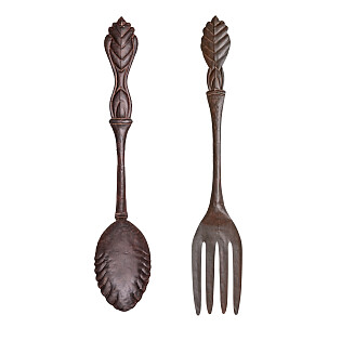 Декор настенный в винтажном стиле Ложка и Вилка