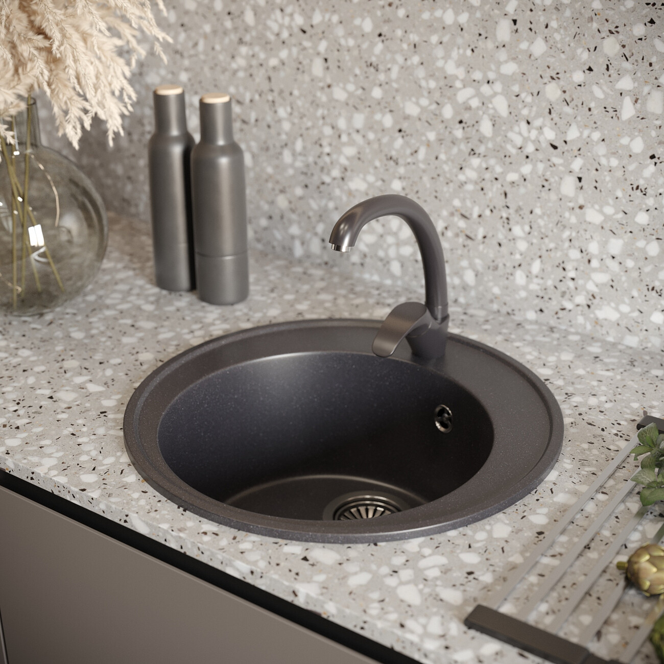 Смеситель для кухни однорычажный космос Domaci "Солерно" UQ-007-08 - изображение 3