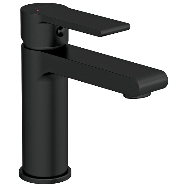 Смеситель для раковины однорычажный с донным клапаном черный Cersanit Brasko Black 63107 - изображение 1