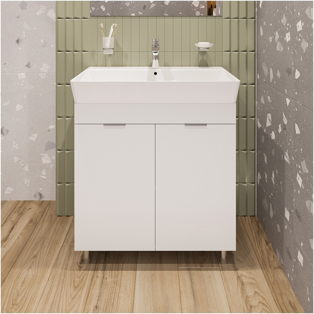 Раковина мебельная 45х80 см белая Diwo "Архангельск 80" VG 0080 - изображение 2