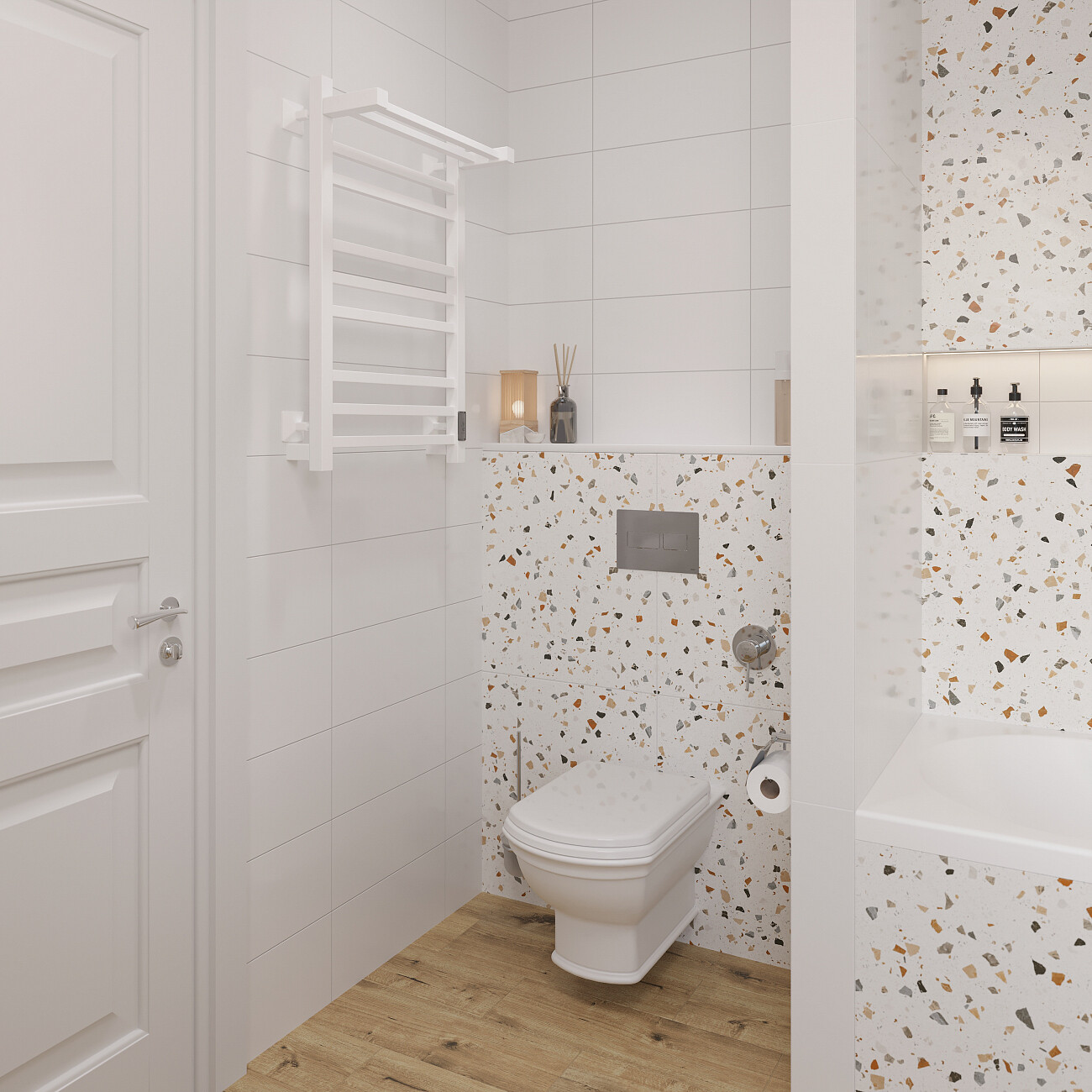 Полотенцесушитель электрический 80х50 см белый Ewrika "Пенелопа КВ" - изображение 4