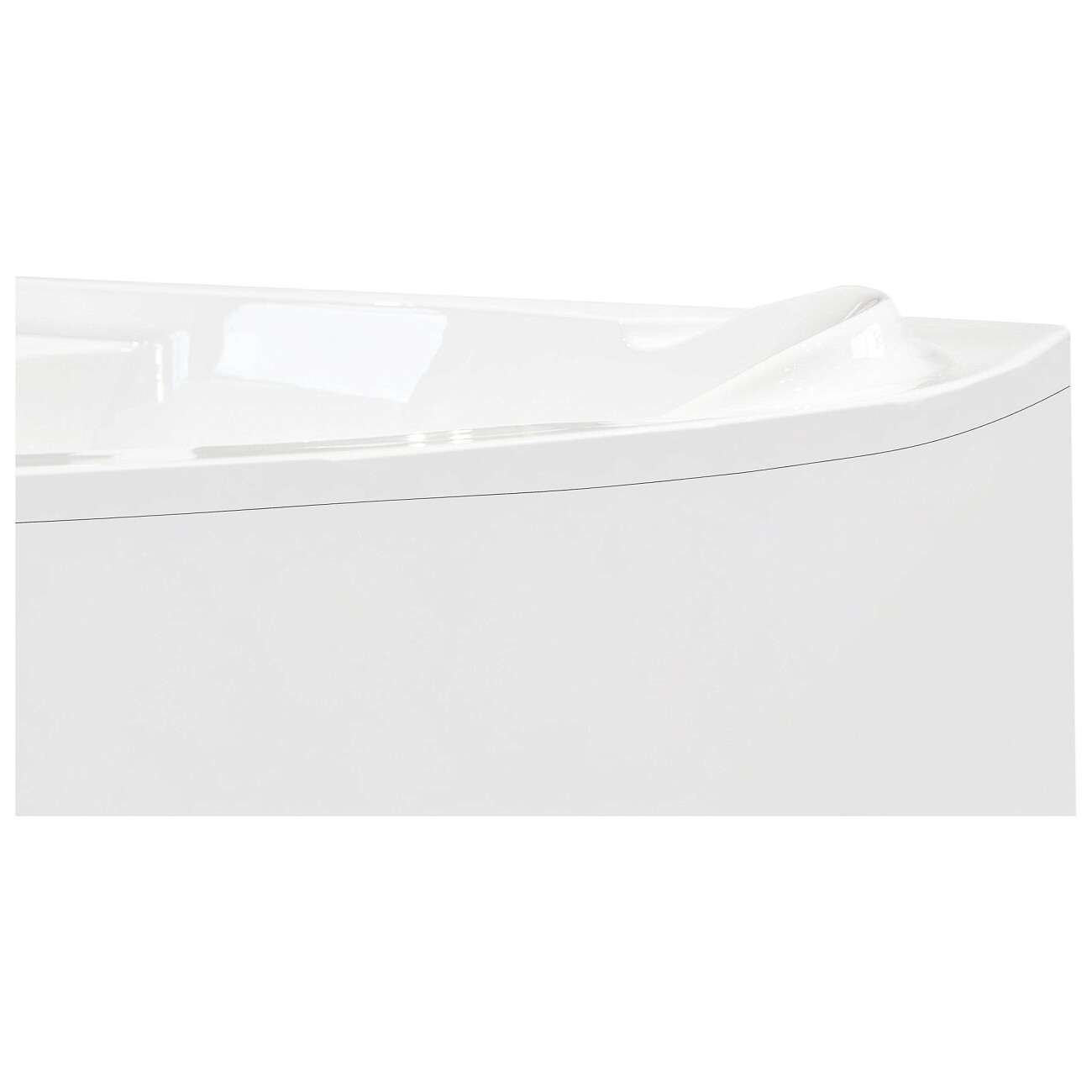 Ванна акриловая ассиметричная правая 90х170 см белая Creto Doris 14-17090R - изображение 5