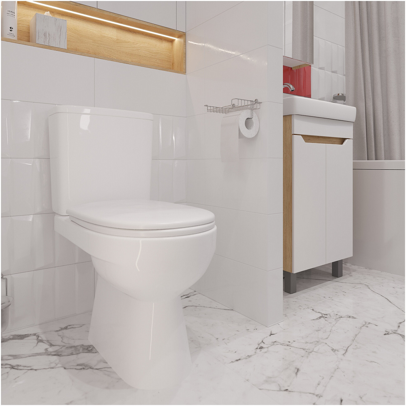 Унитаз напольный овальный белый Diwo "Сочи" 0402 - изображение 8