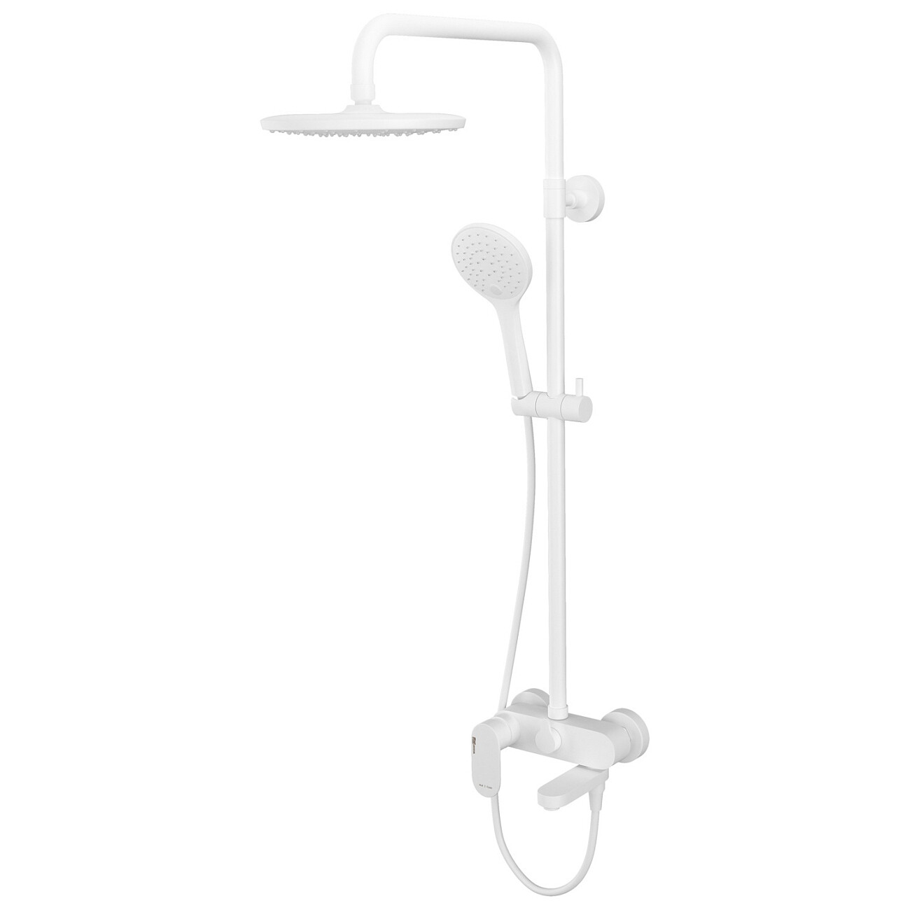Душевая система со смесителем из латуни белая Wasserkraft A18501 - изображение 4