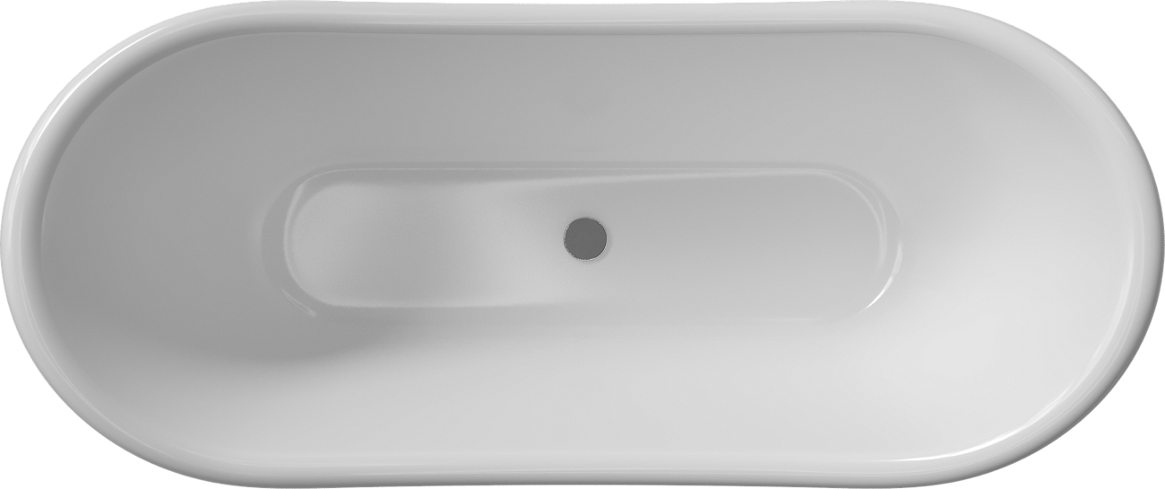Ванна акриловая овальная на ножках 75х180 см белая, хром Artemis Cloe 1.05.407.010.01.1.28 - изображение 7