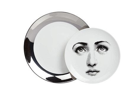 Комплект тарелок Пьеро Форназетти Silver Faces