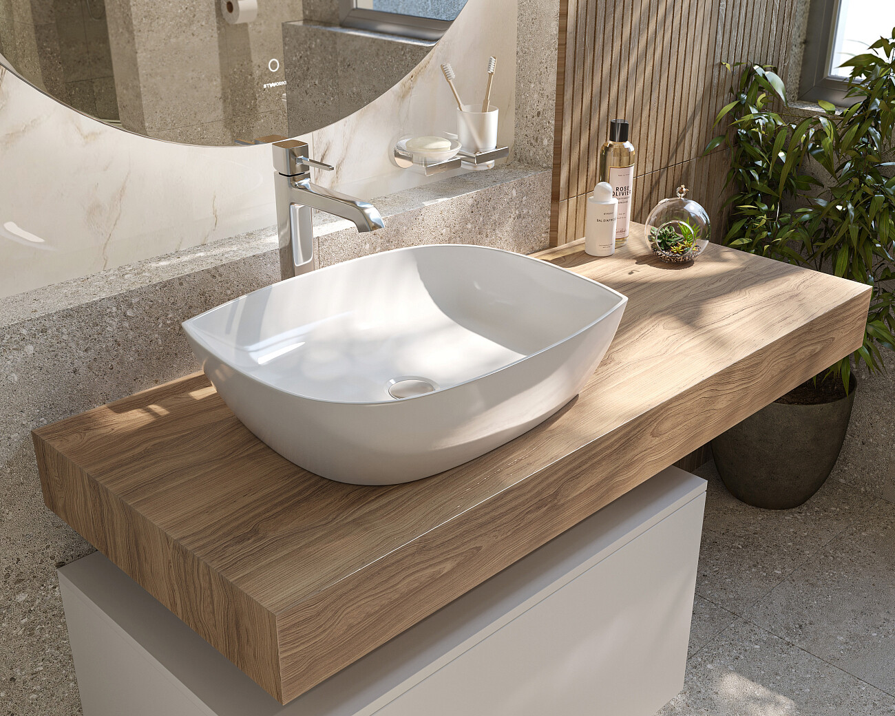 Смеситель для раковины однорычажный хром Stworki "Эстерсунд" ES-02cr - изображение 7