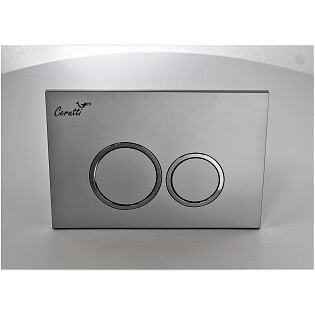 Кнопка смыва двойная механическая серебро CR05SV Ceruttispa CT8971