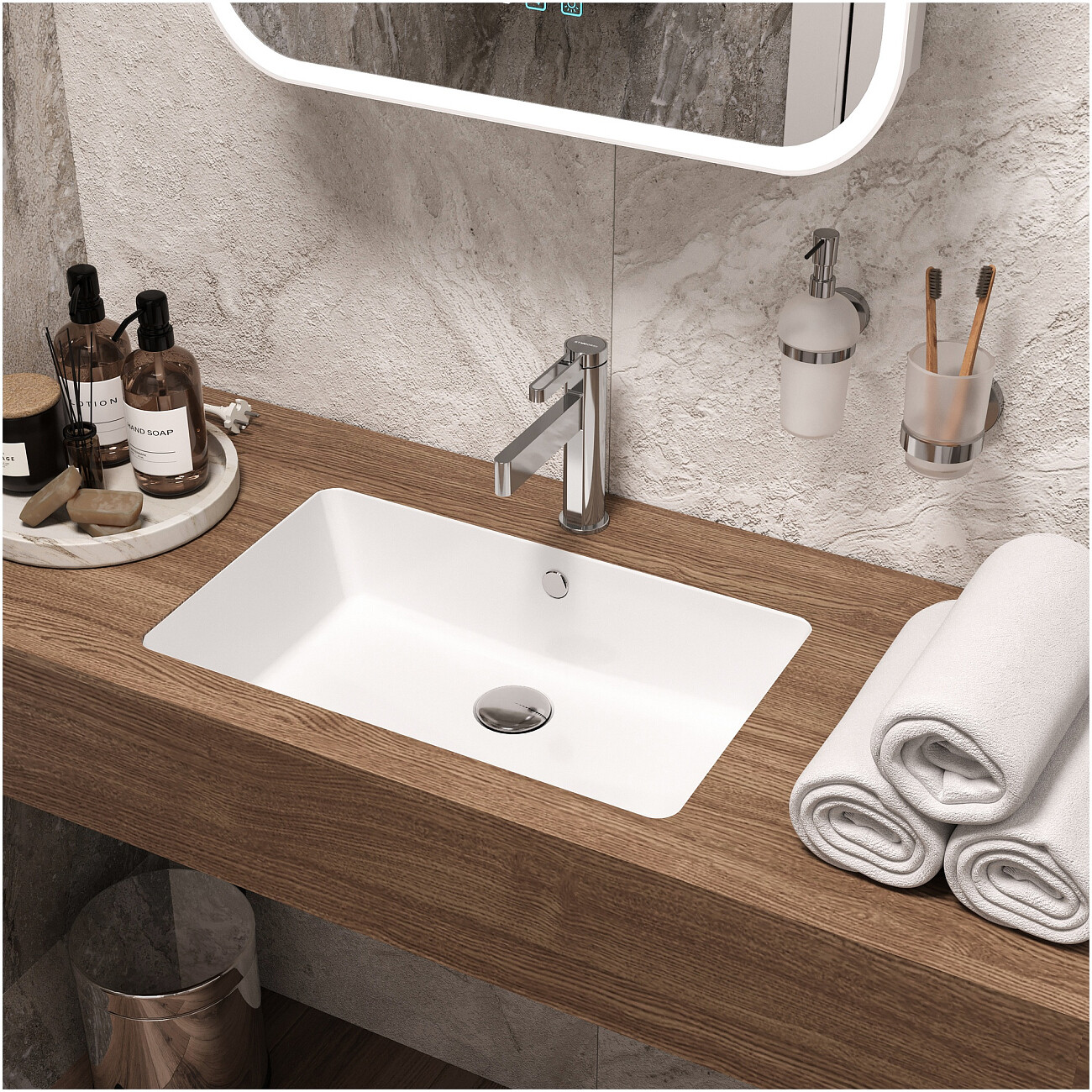 Смеситель для раковины однорычажный хром Stworki "Лександ" S09010CR - изображение 7