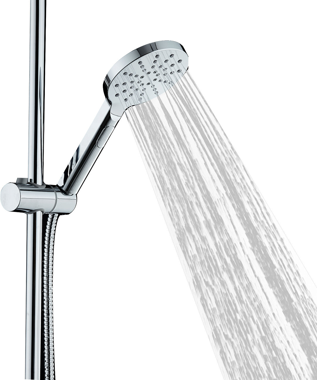 Лейка для ручного душа круглая 12 см хром Stworki "Хальмстад" XAL-06cr - изображение 5