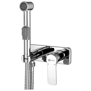 Смеситель встраиваемый с гигиеническим душем хром Lemark Plus Grace LM1519C