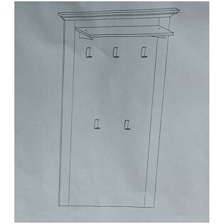 Вешалка для одежды белая Reina