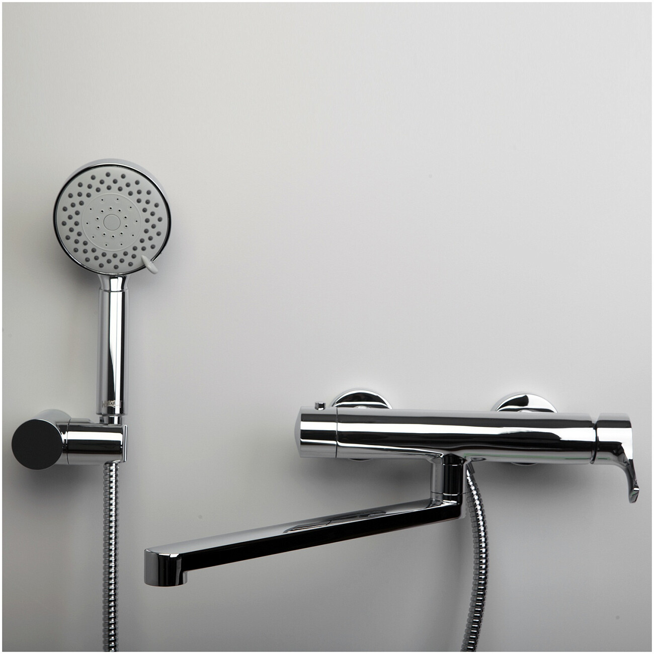 Душевой комплект с лейкой и длинным изливом хром Wasserkraft Berkel 4802L - изображение 4