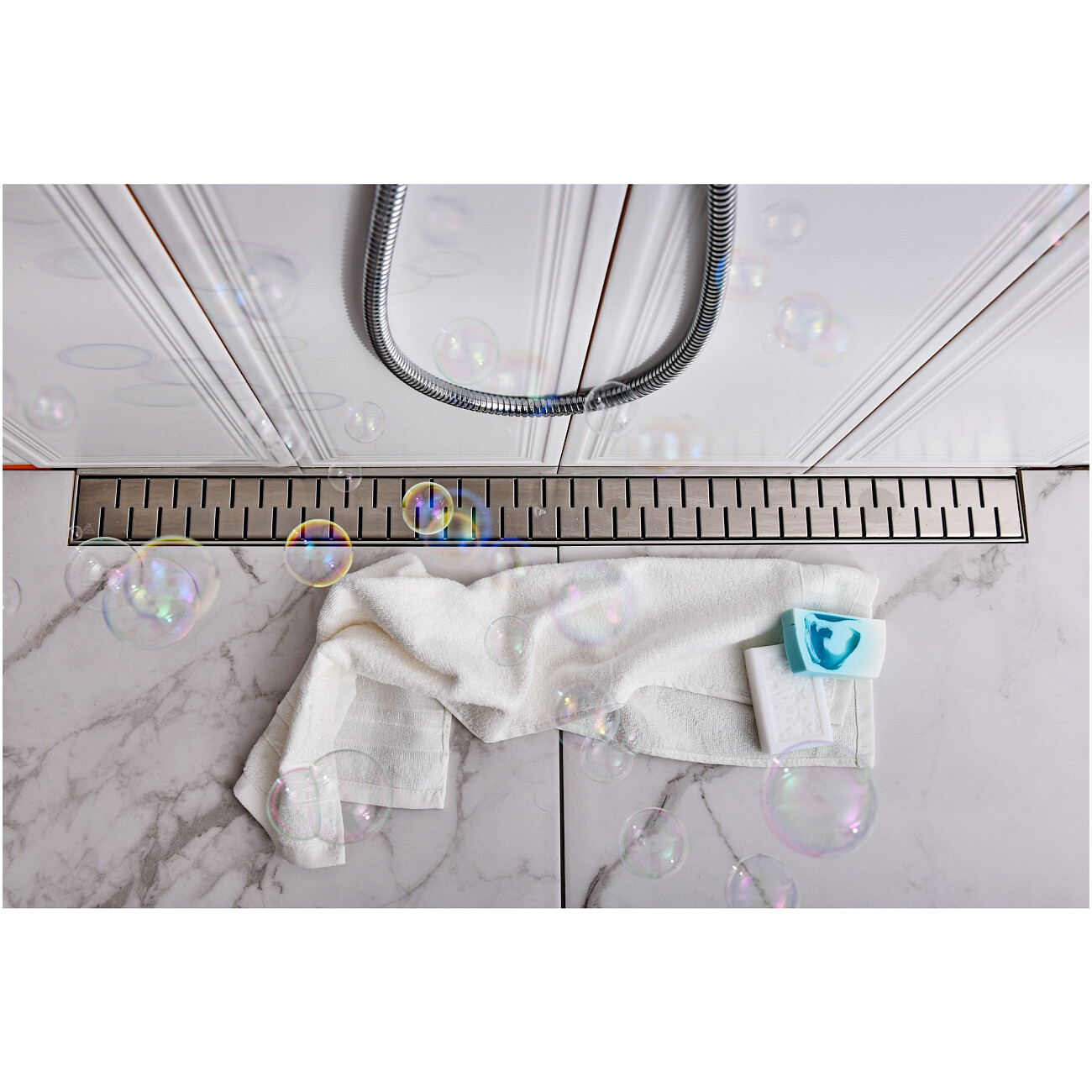 Душевой лоток с решеткой 65 см хром Creto Snake CRE-650 SN - изображение 16