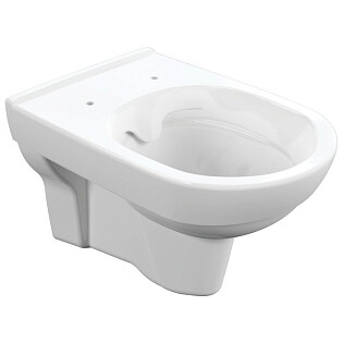 Унитаз подвесной безободковый с сидением белый Cersanit City Clean On slim S-MZ-CITY-COn-S-DL-w