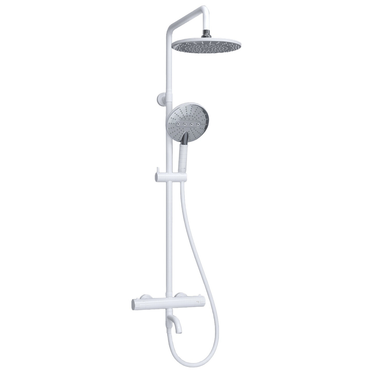 Душевой комплект с верхним душем и лейкой белый Wasserkraft A188.067.059.WM Thermo - изображение 3