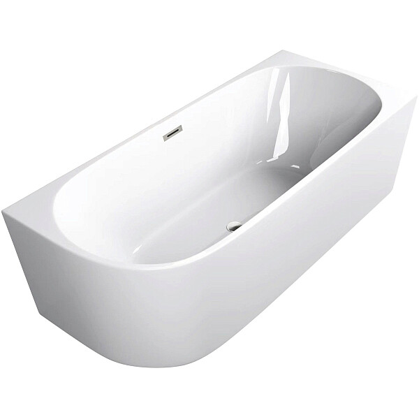 Ванна акриловая 170х75 см приставная белая Ceruttispa AMI R CT10091 - изображение 1